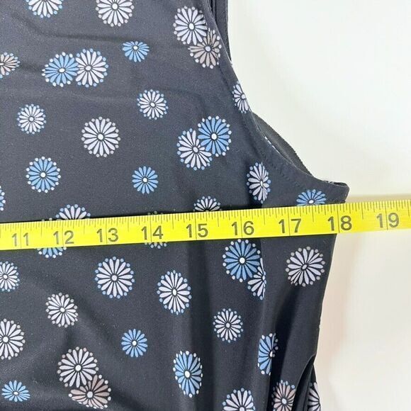 Anne Klein Women Sleeveless Blouse Side Gather Floral Print L - Picture 9 of 10